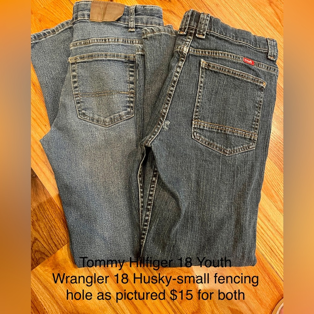 Tommy Hilfiger and Wrangler Jeans
